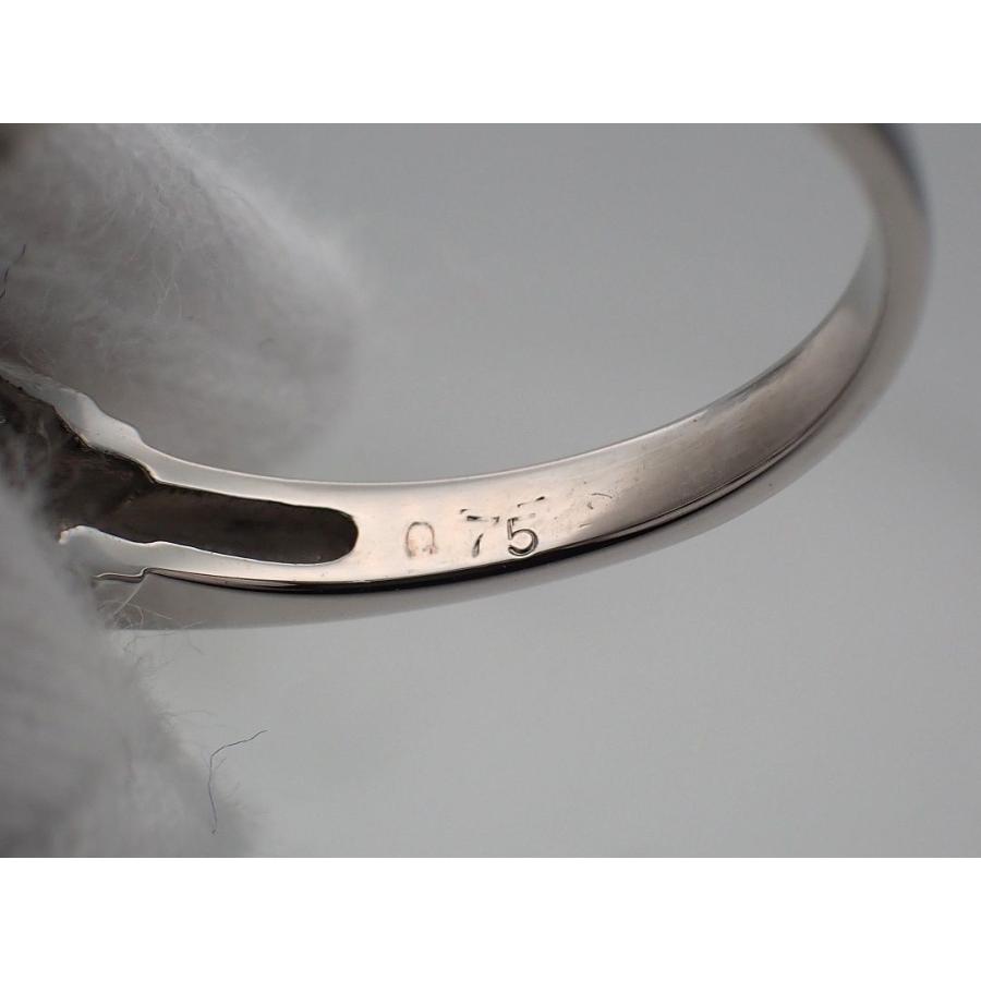 Pt900 プラチナ ダイヤ バンドリング 0.75ct 14号 5.3g 中古A+ 【送料無料】 C-8578の画像