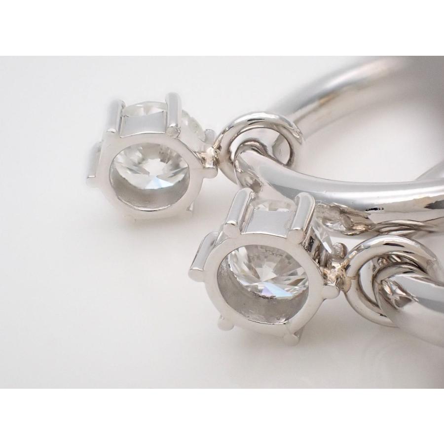 PT900 プラチナ ダイヤ リングピアス D0.52ct+0.45ct 6.9g 中古A- 【送料無料】 C-8720の画像