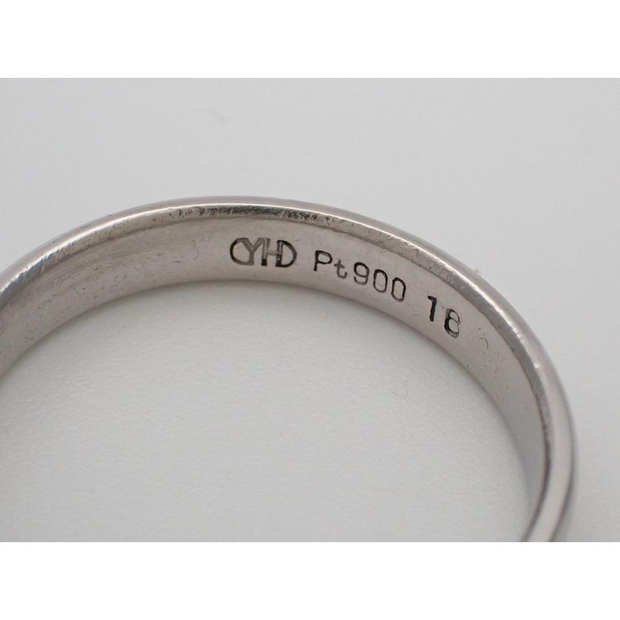 YH ユキコ ハナイ PT900 プラチナ マリッジリング 16号 4.6g 中古B+