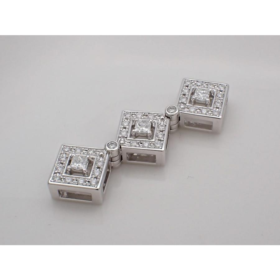 TASAKI 田崎真珠 K18WG ホワイトゴールド ダイヤ ペンダントトップ 0.53ct 4.9g 中古A+ 【送料無料】 C-8766の画像