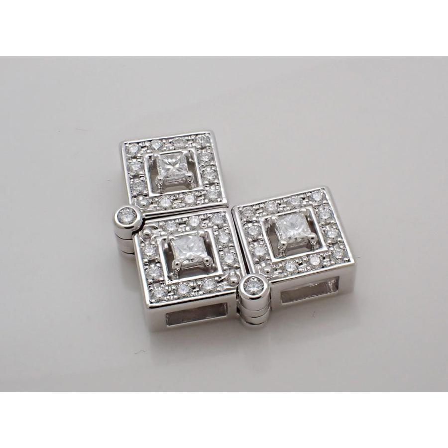 TASAKI 田崎真珠 K18WG ホワイトゴールド ダイヤ ペンダントトップ 0.53ct 4.9g 中古A+ 【送料無料】 C-8766の画像