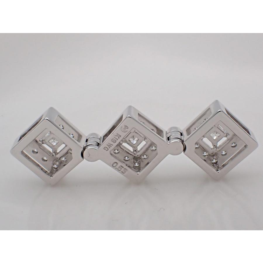 TASAKI 田崎真珠 K18WG ホワイトゴールド ダイヤ ペンダントトップ 0.53ct 4.9g 中古A+ 【送料無料】 C-8766の画像