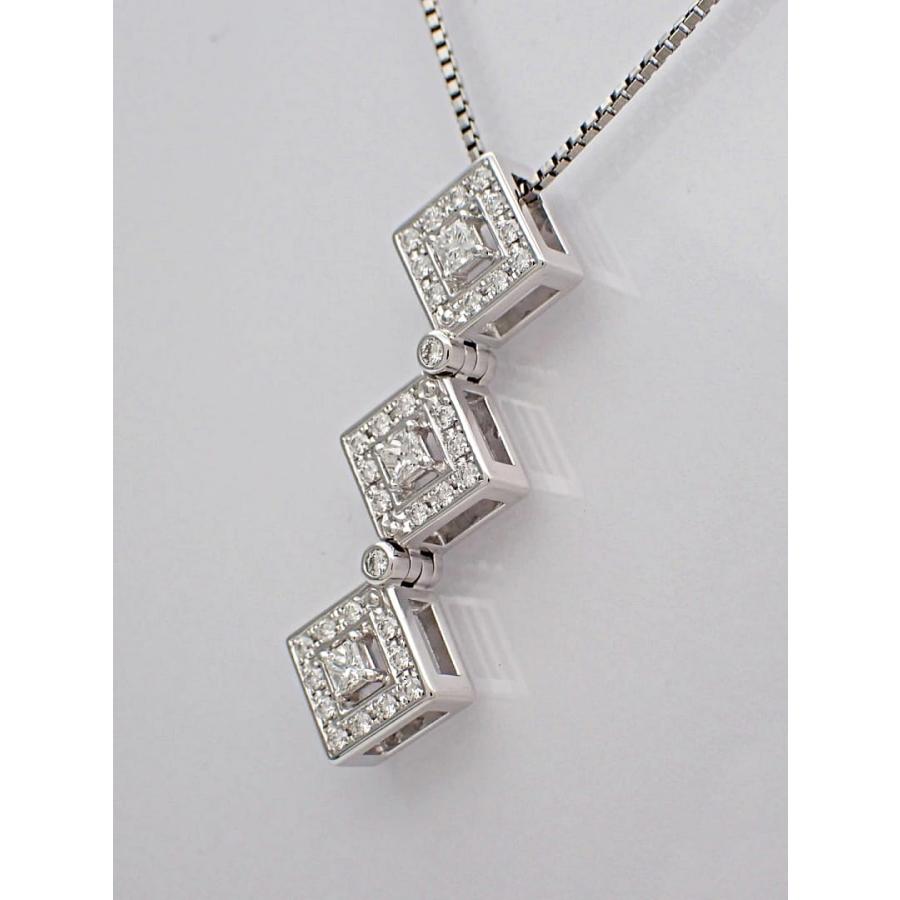 TASAKI 田崎真珠 K18WG ホワイトゴールド ダイヤ ペンダントトップ 0.53ct 4.9g 中古A+ 【送料無料】 C-8766の画像