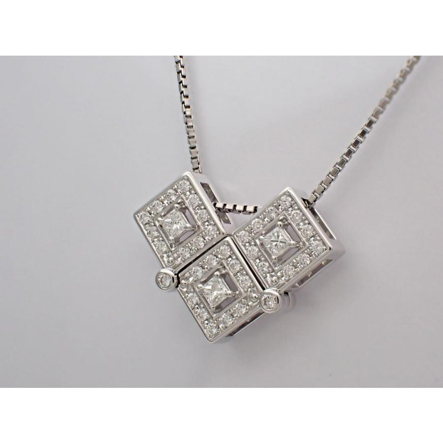 TASAKI 田崎真珠 K18WG ホワイトゴールド ダイヤ ペンダントトップ 0.53ct 4.9g 中古A+ 【送料無料】 C-8766の画像