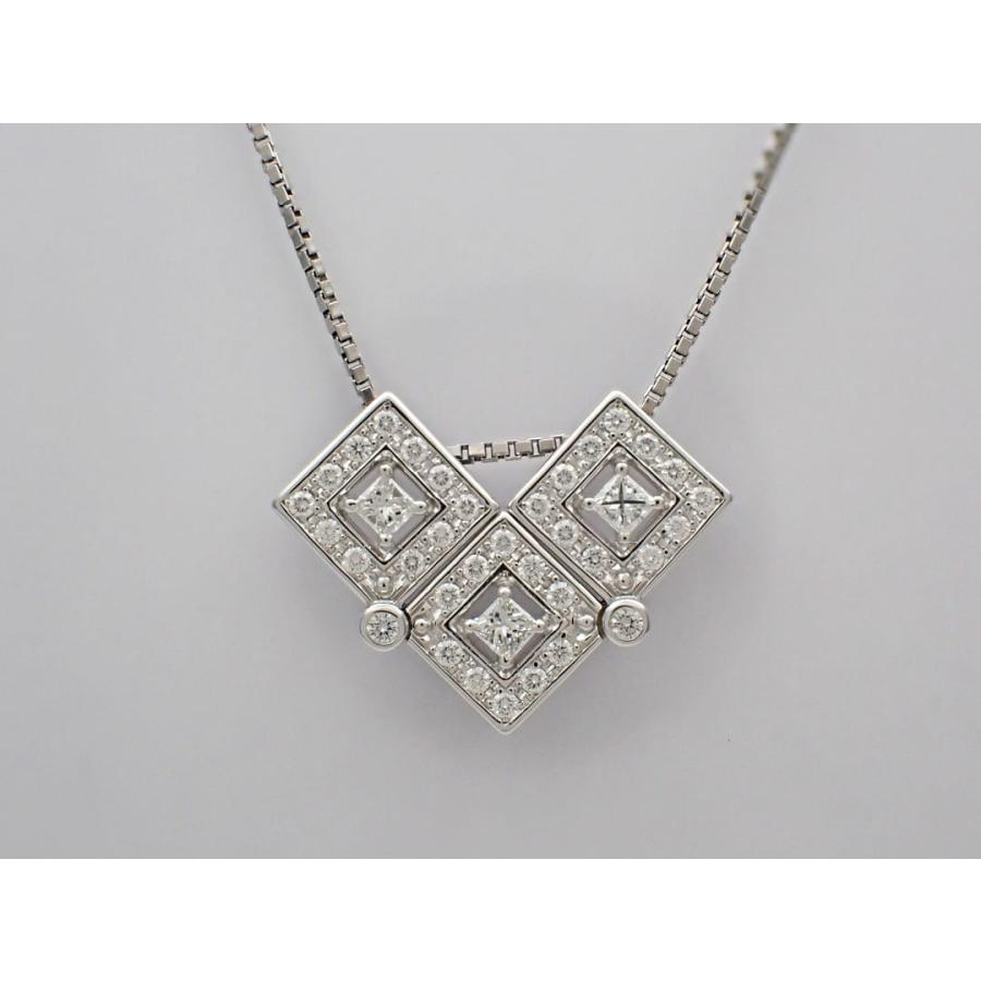 TASAKI 田崎真珠 K18WG ホワイトゴールド ダイヤ ペンダントトップ 0.53ct 4.9g 中古A+ 【送料無料】 C-8766の画像