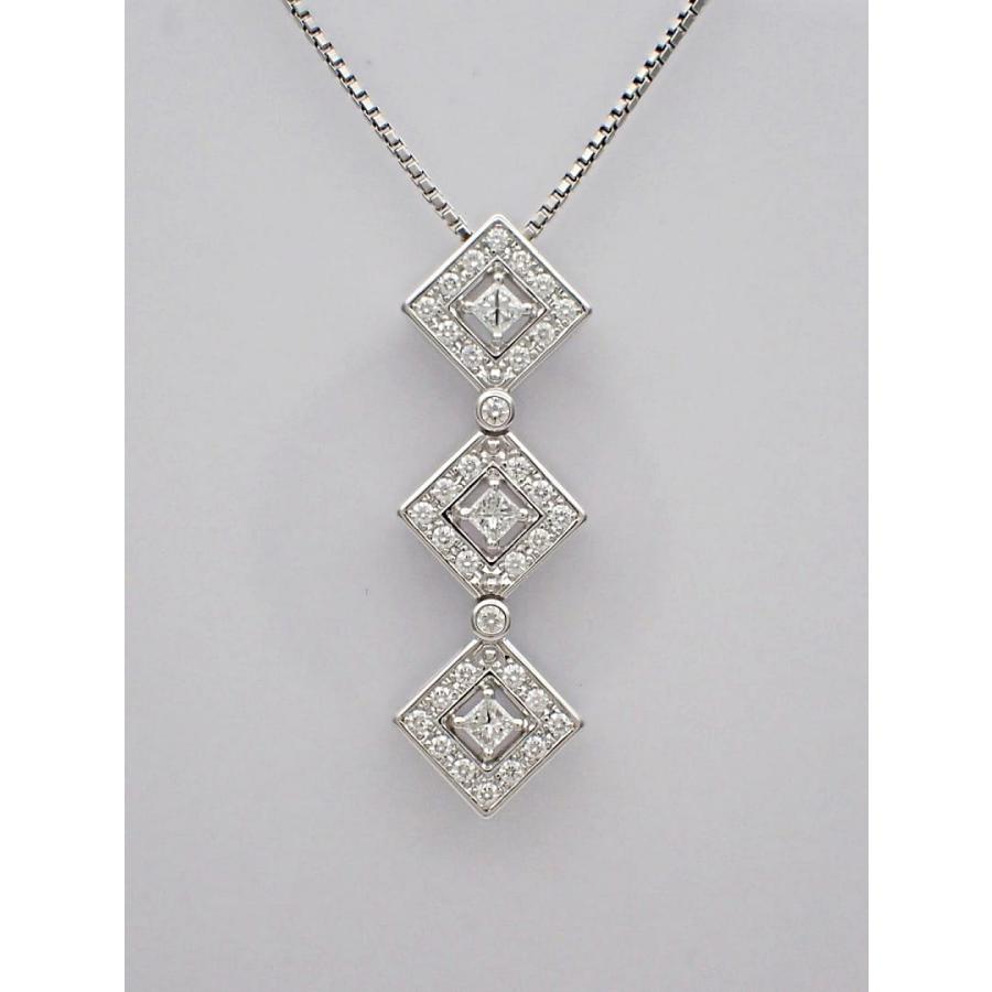 TASAKI 田崎真珠 K18WG ホワイトゴールド ダイヤ ペンダントトップ 0.53ct 4.9g 中古A+ 【送料無料】 C-8766の画像