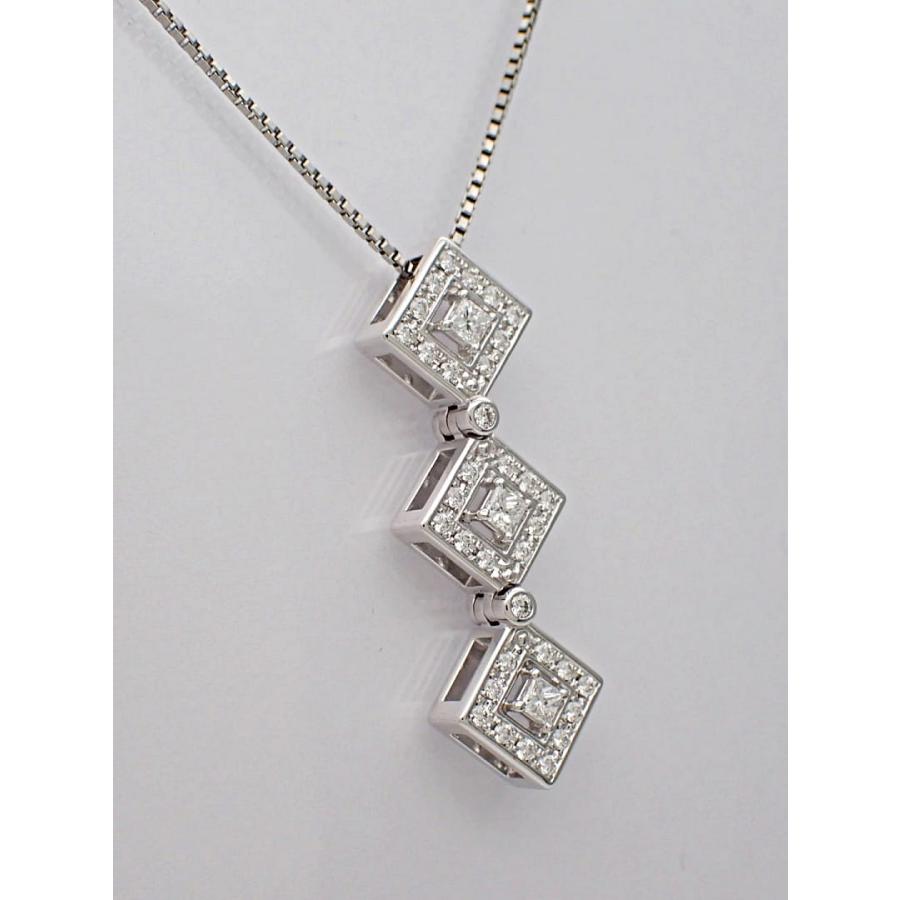 TASAKI 田崎真珠 K18WG ホワイトゴールド ダイヤ ペンダントトップ 0.53ct 4.9g 中古A+ 【送料無料】 C-8766の画像