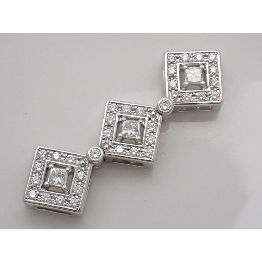 TASAKI 田崎真珠 K18WG ホワイトゴールド ダイヤ ペンダントトップ 0.53ct 4.9g 中古A+ 【送料無料】 C-8766の画像