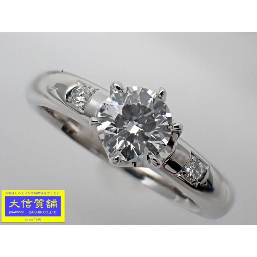 PT900 プラチナ ダイヤリング D0.516ct 0.04ct Eカラー VS-2 EXCELLENT 