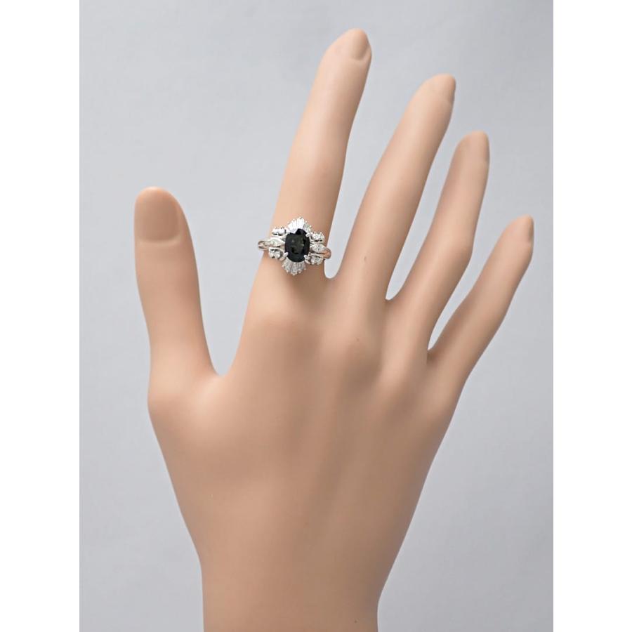 PT900 プラチナ サファイア ダイヤ リング S1.37ct D0.57ct 11.5号 7.3  