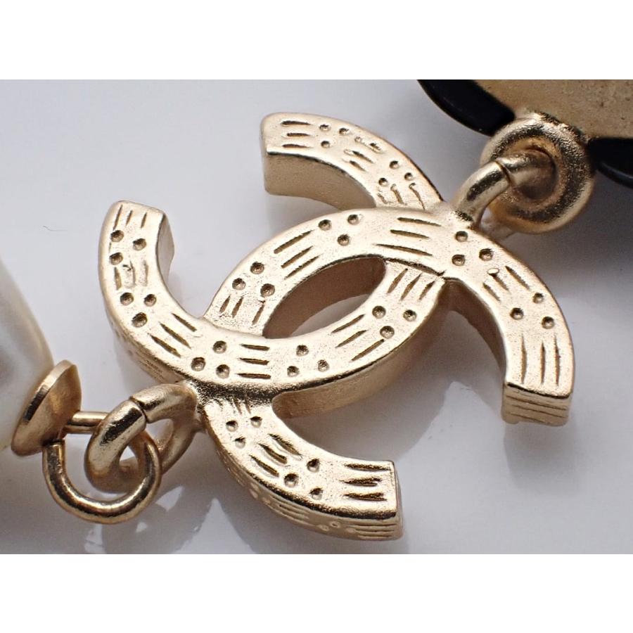 CHANEL（シャネル） ピアス ブラックカメリア パール ココ A20A 新品