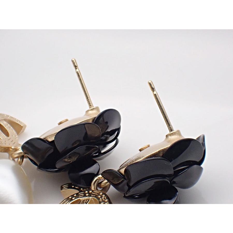 CHANEL（シャネル） ピアス ブラックカメリア パール ココ A20A 新品