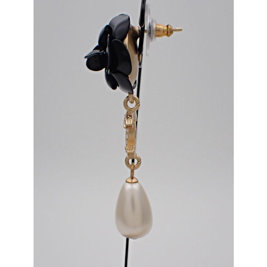 CHANEL（シャネル） ピアス ブラックカメリア パール ココ A20A 新品