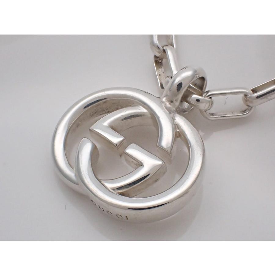 GUCCI ネックレス　シルバー　インターロッキング　50cm GG GUCCI グッチ AG925 シルバー インターロッキング ダブルG