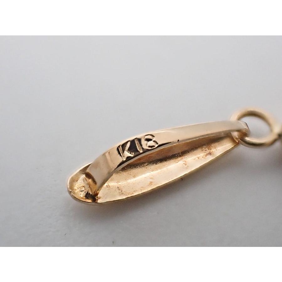 K18 イエローゴールド オニキス ペンダントトップ 1.1g 中古B+ 【送料