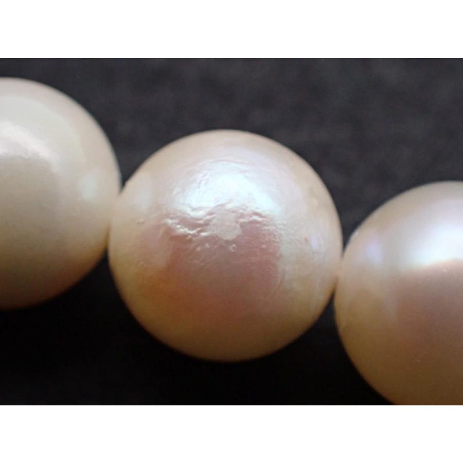 あこや真珠 パール ネックレス シルバークラスプ 6.5-7.0mm 38cm 24.2g