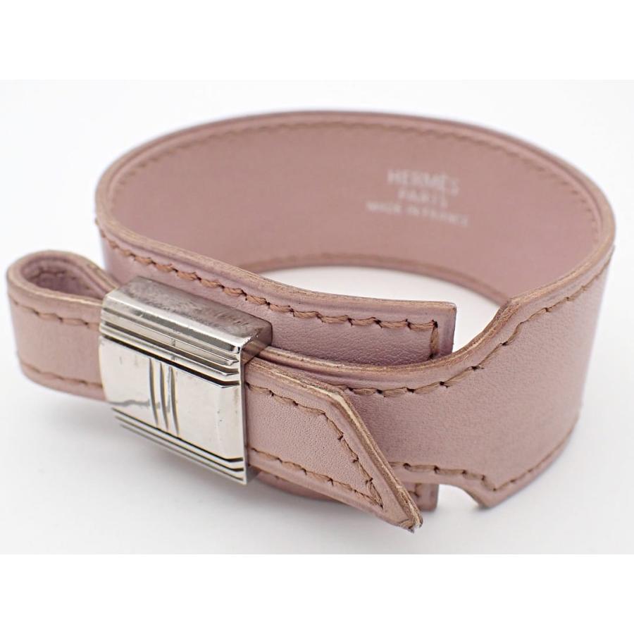 HERMES（エルメス） レザー ブレスレット ラベンダー アルテミス