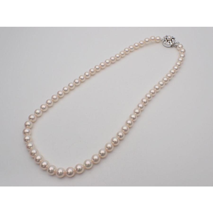あこや真珠 パール ネックレス ピアス セット 6.5-7.0mm 42cm