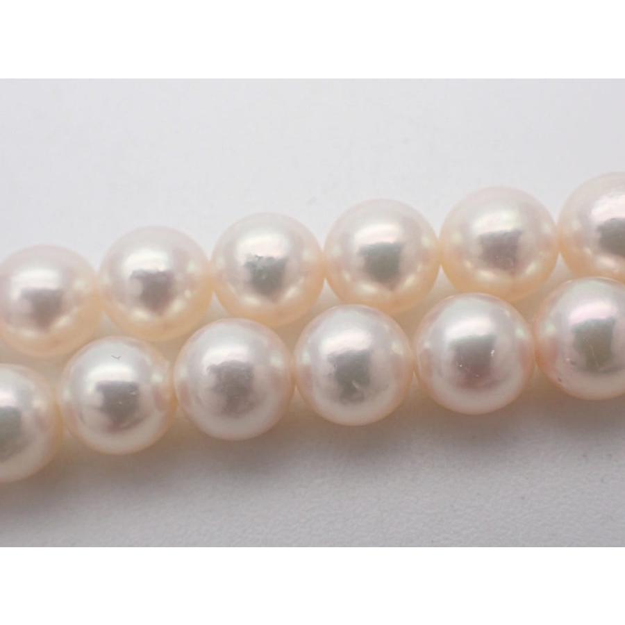 あこや真珠 パール ネックレス ピアス セット 6.5-7.0mm 42cm 29.14g