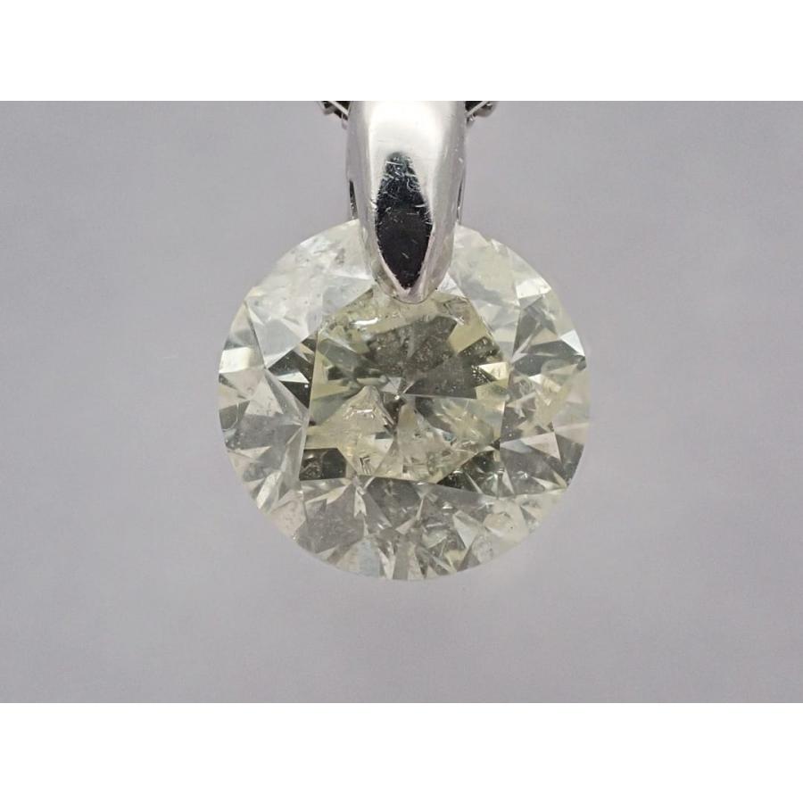 PT850/PT900 プラチナ ダイヤペンダント ベネチア ネックレス 43cm 1.005ct Lカラー I-1クラリティ GOODカット 3.20g 中古A- 【送料無料】 C-9198の画像