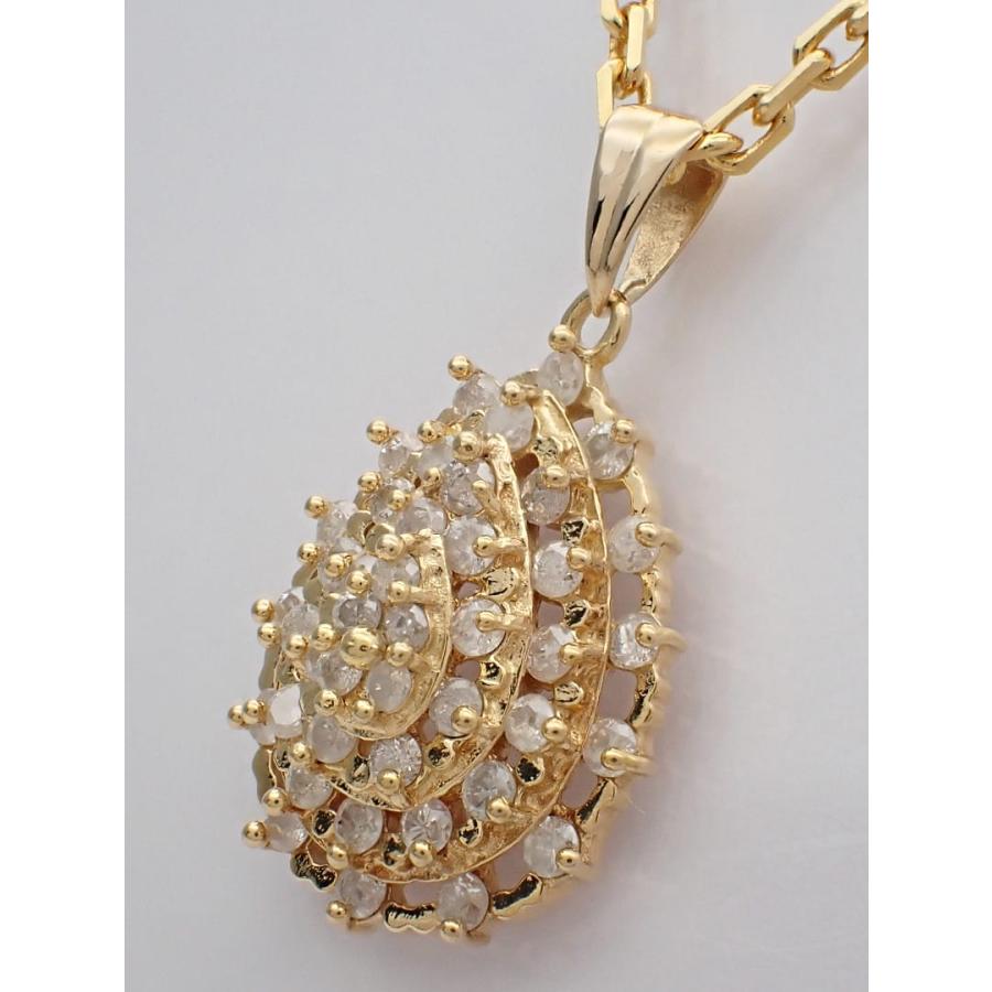 K18 イエローゴールド ダイヤ ペンダントトップ 0.70ct 2.56g 中古A 