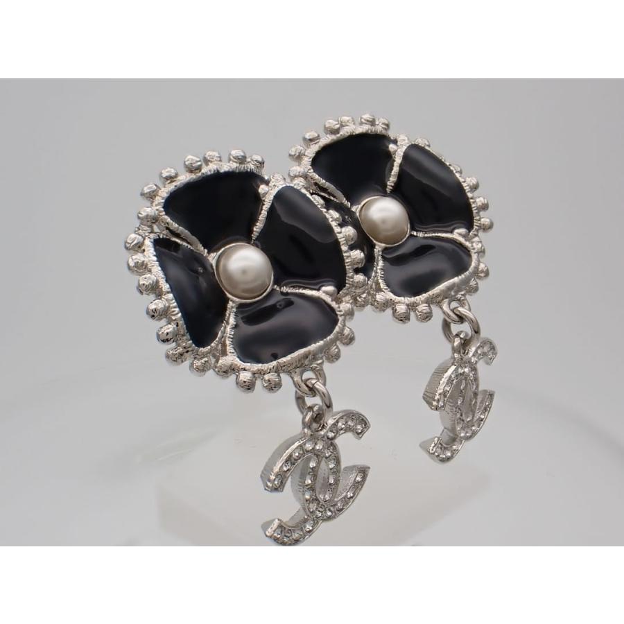 CHANEL（シャネル） CCロゴピアス ABC212 F23K フラワー シルバーx