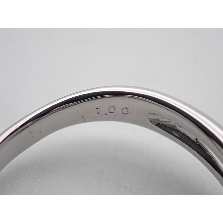 K18WG ホワイトゴールド ダイヤ リング 1.00ct  フラワーモチーフ 16号 7.02g 中古A 【送料無料】 C-9269の画像