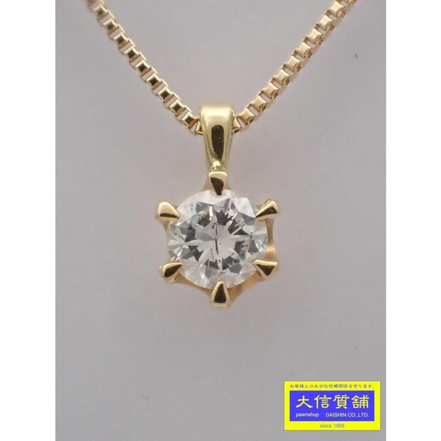 K18 イエローゴールド ダイヤ ベネチアンチェーンネックレス 0.10ct 
