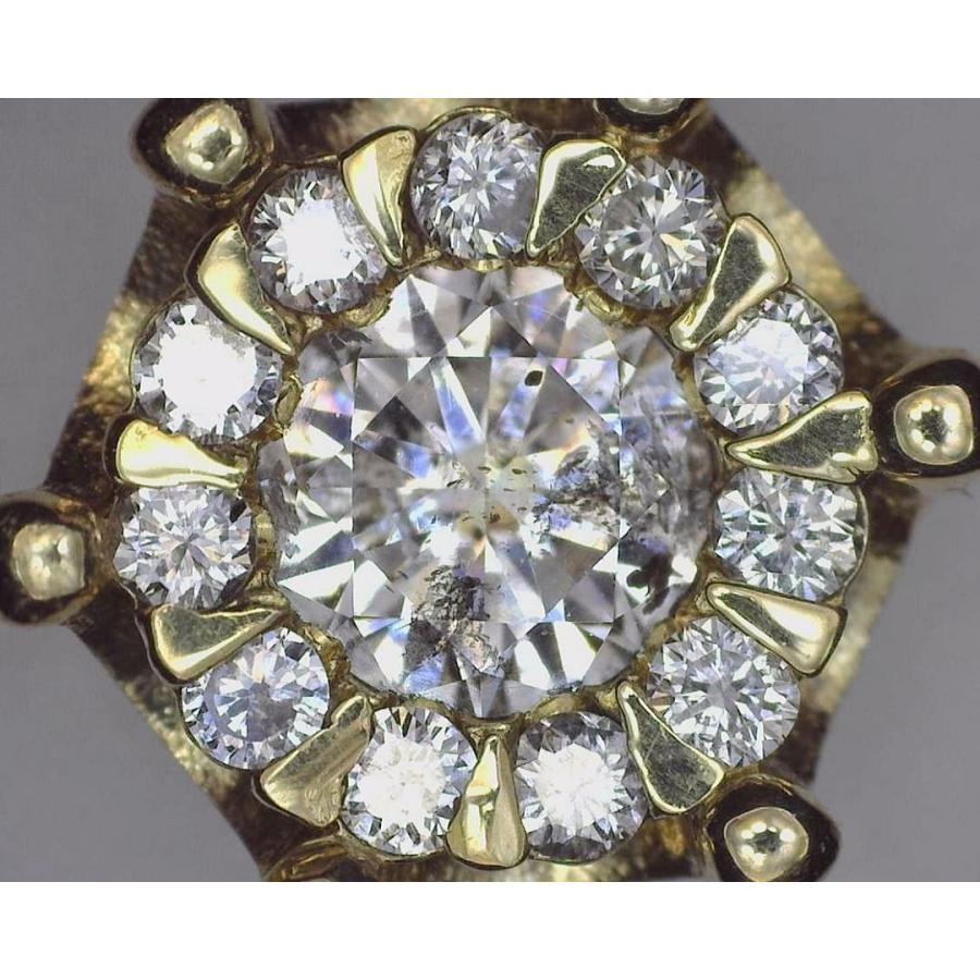 K18 イエローゴールド ダイヤ ペンダントトップ 0.29ct 1.07g 中古B+  