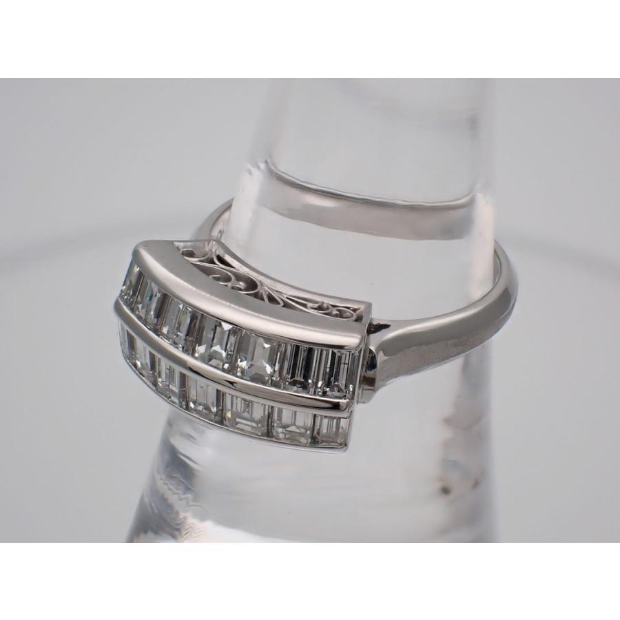 PM1000 プラチナ ダイヤ リング 1.60ct 13号 8.65g 中古A+ 【送料無料】 C-9438の画像