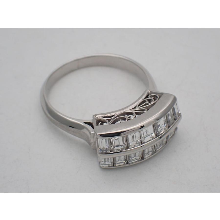 PM1000 プラチナ ダイヤ リング 1.60ct 13号 8.65g 中古A+ 【送料無料】 C-9438の画像