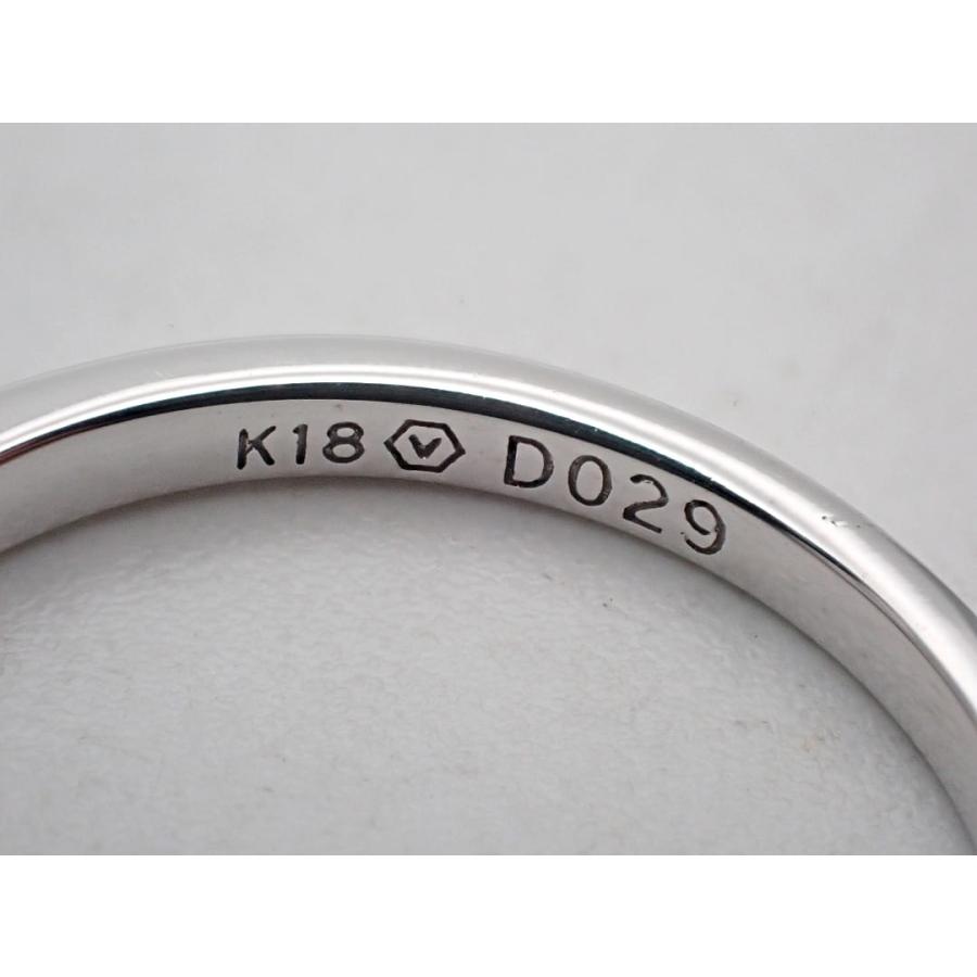 VENDOME AOYAMA ヴァンドーム青山 K18 ホワイトゴールド ダイヤ 重ね付けリング 0.29ct 7号 7.21g 中古A+ 【送料無料】 C-9457の画像