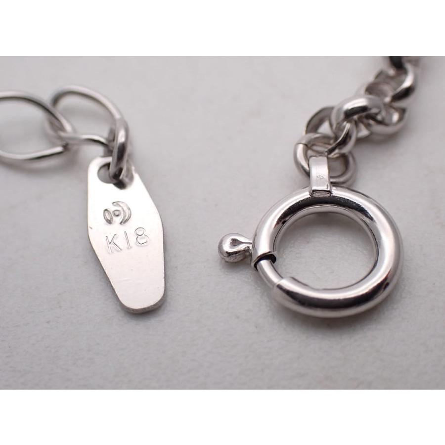 TASAKI タサキ 田崎真珠 K18WG ホワイトゴールド ブラック ドロップパール ペンダント ネックレス Y字 7.18g 中古A 【送料無料】 C-9579の画像