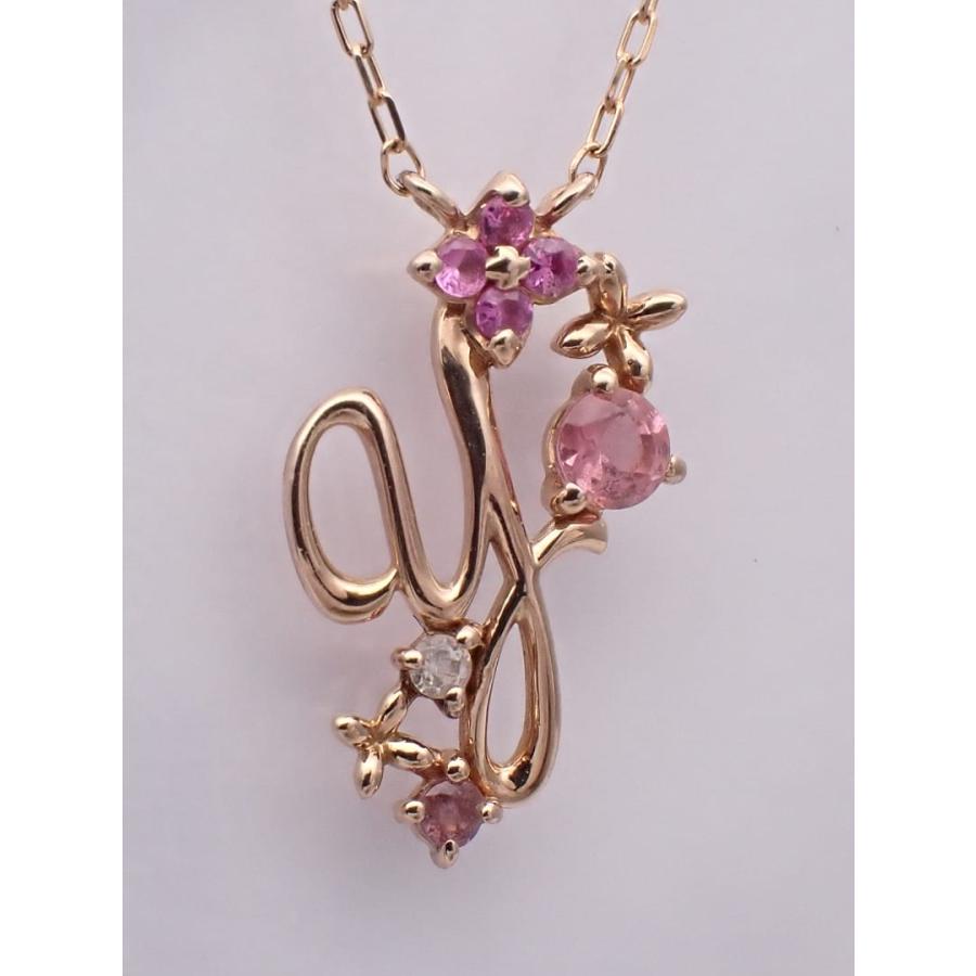 SAMANTHA TIARA サマンサ ティアラ K18 ピンクゴールド Yモチーフ ペンダント ネックレス 40cm 1.30g 中古A- 【送料無料】 C-9593_14