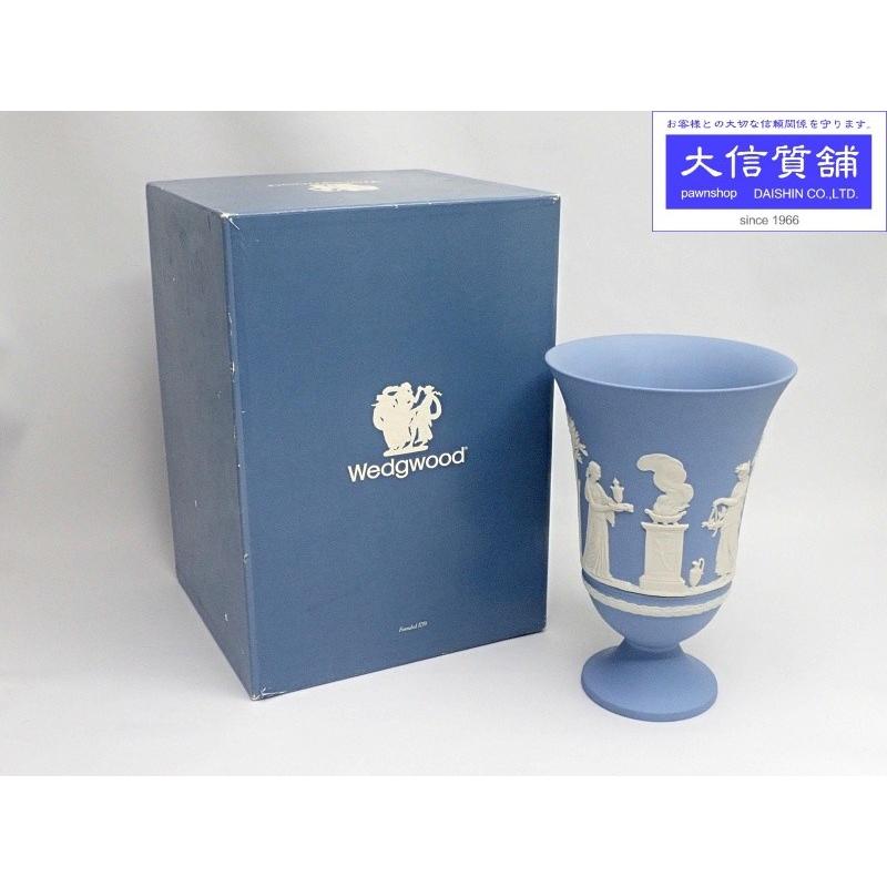 WEDGWOOD ARCADIAN VASE ウェッジウッド ジャスパー アルカディアン 