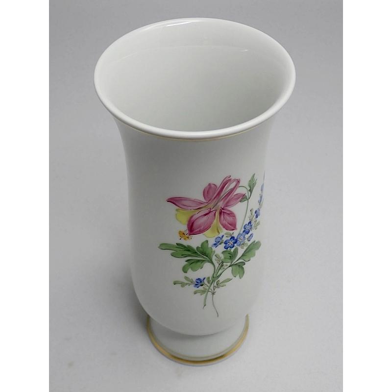 MEISSEN マイセン 花瓶 フラワーベース 17.7cm 花柄 西洋オダマキ 新品