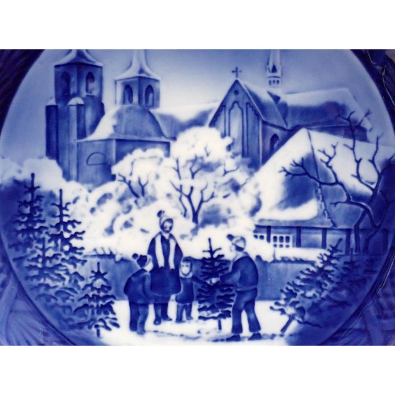 ROYAL COPENHAGEN ロイヤル コペンハーゲン イヤープレート 1997年/ロスキレ大聖堂 1998年/Welcome Home 2枚セット 中古A+ 【送料無料】 D-2074_5