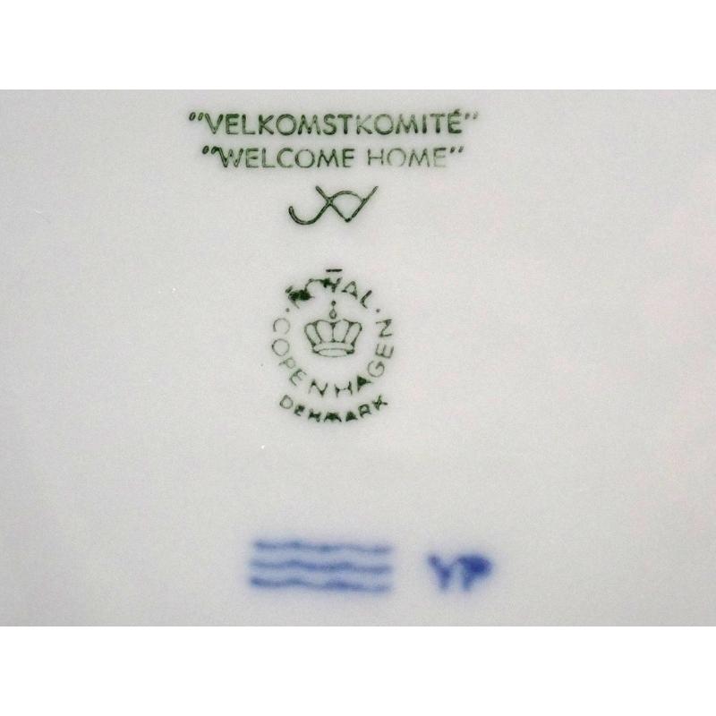 ROYAL COPENHAGEN ロイヤル コペンハーゲン イヤープレート 1997年/ロスキレ大聖堂 1998年/Welcome Home 2枚セット 中古A+ 【送料無料】 D-2074_9