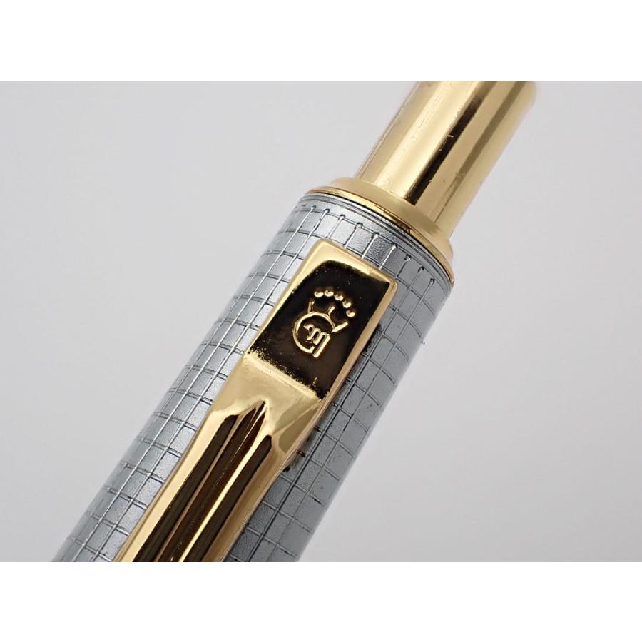 希少　美品　greatman グレートマン　食刻　ボールペン　ノック正常 GREATMAN グレートマン ボールペン シルバーxゴールド 中古B 【送料