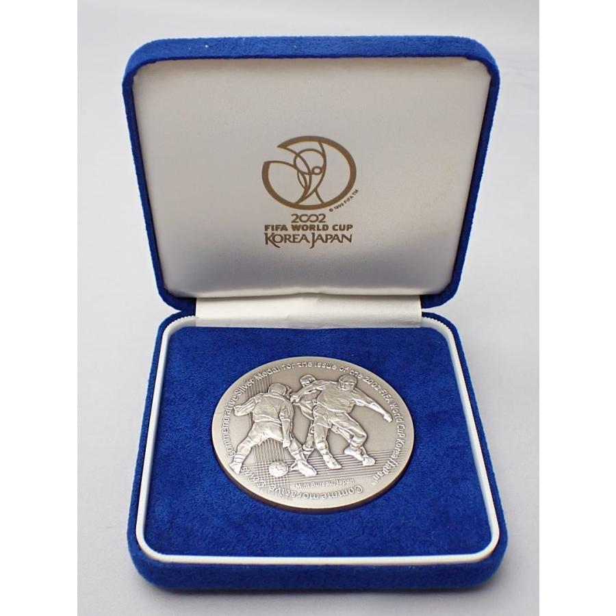 日韓 2002年 FIFAワールドカップ記念貨幣発行記念 純銀メダル 133.36g 未使用品 【送料無料】 D-2486_9