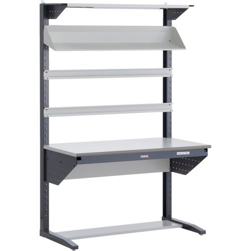 まる① トラスコ中山 TRUSCO ULRT型ライン作業台 片面W900 コンテナ受け2本