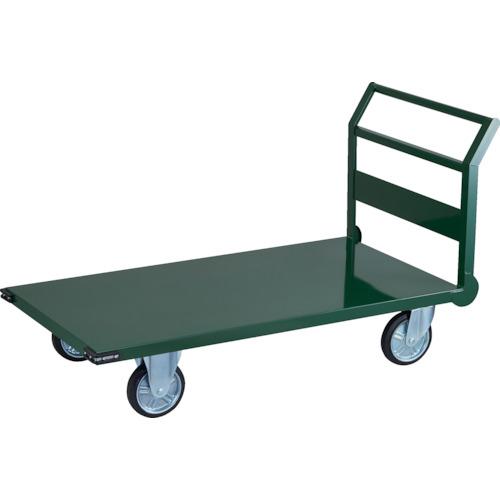 ☆送込☆ トラスコ中山 TRUSCO 鋼鉄製運搬車 ハンドル側自在車輪 1400X750 Φ200プレス車 SH-1LC [A020501]