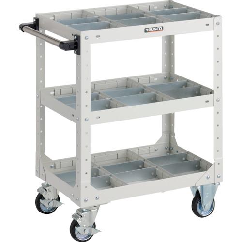 ☆送込☆ トラスコ中山 TRUSCO SR型ワゴン 600X400XH795 仕切板付 W色 SR-3P-W [A020501]