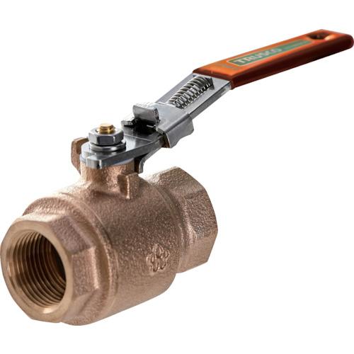 トラスコ中山 TRUSCO ロック機構付きボールバルブ（400型・青銅）11/2 BAV-LSF40A [A020501]