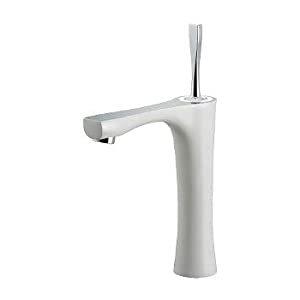 カクダイ KAKUDAI シングルレバー混合栓（ミドル）//ホワイト 183-233-W [A151403]