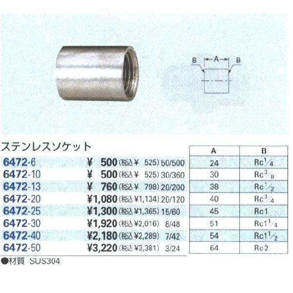カクダイ Kakudai ステンレスソケット No 6472 50 A 通販