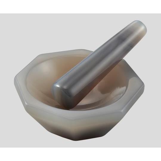 アズワン メノー乳鉢 40X50X11 /2-887-01 2-887-01 メノー乳鉢(浅型) φ40×φ50×11mm 乳棒付き 【AXEL】 アズワン