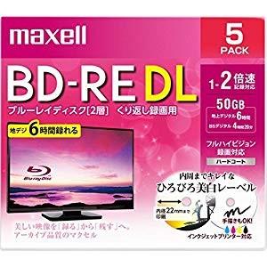 マクセル maxell 録画用 BD-RE DL [34026] BEV50WPE.5S [F040218]｜daishinshop
