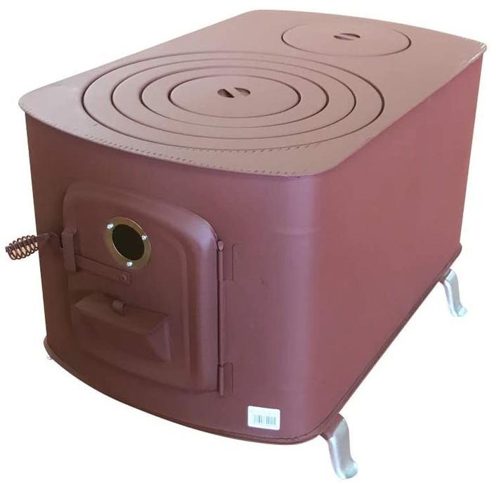 大和金属 キング印 日本製 角型ストーブガード無 レンガ色 薪ストーブ