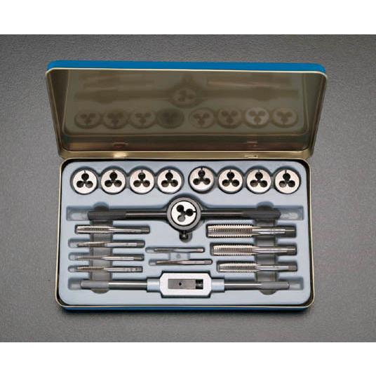 エスコ ESCO 1/8-1/2 タップダイスセット（UNF） EA829M-21 [I060815]